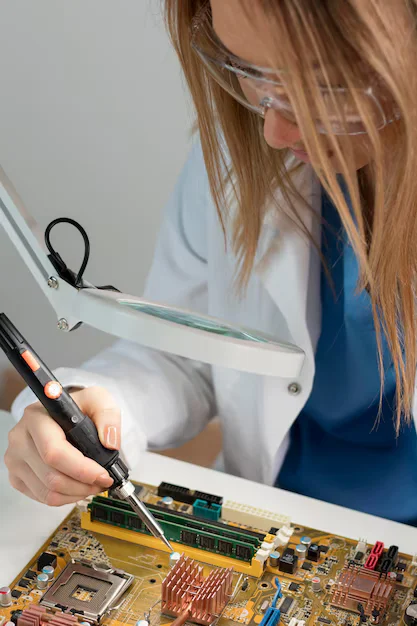 close-up-woman-doing-research-technology_23-2148925506 Macbook Repair Janakpuri